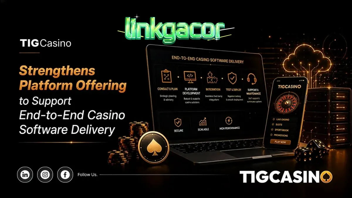 Tampilan antarmuka modern pada platform kasino digital yang canggih